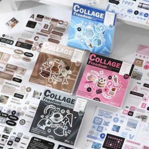 Collage Freedom Deco Stickers Book