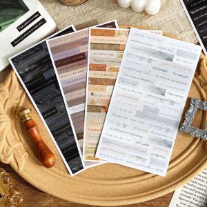 Vintage Writing Life Series Quote Stickers