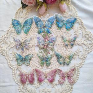 Multicolor 3D Crystal PET Butterfly