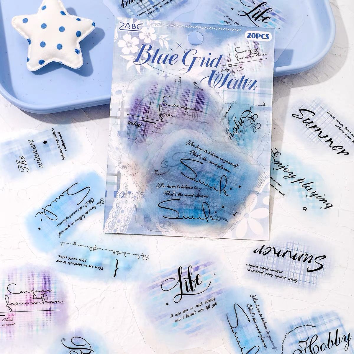 Pastel Quote Grid PET Stickers - Image 3