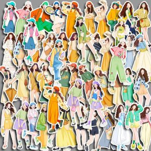 Fashionable Summer Girl Character Sticker